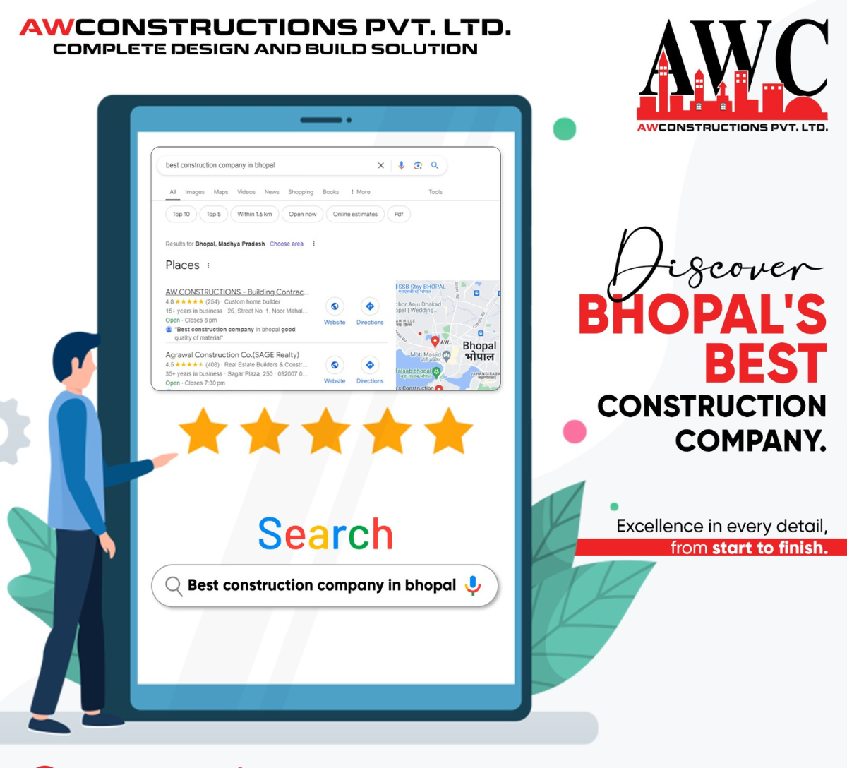 Contact US Best Construction company in bhopal